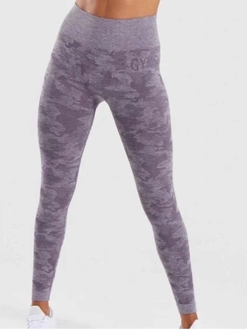 Gymshark Purple Camo Seamless High-Waist Leggings